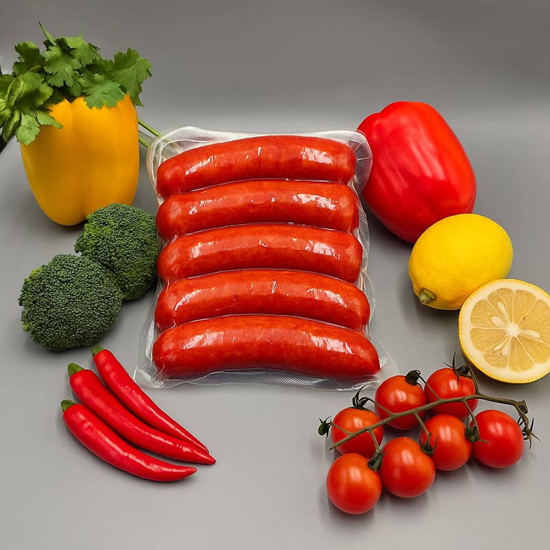 Sausage kemasan pvdc vakum nyusut kantong