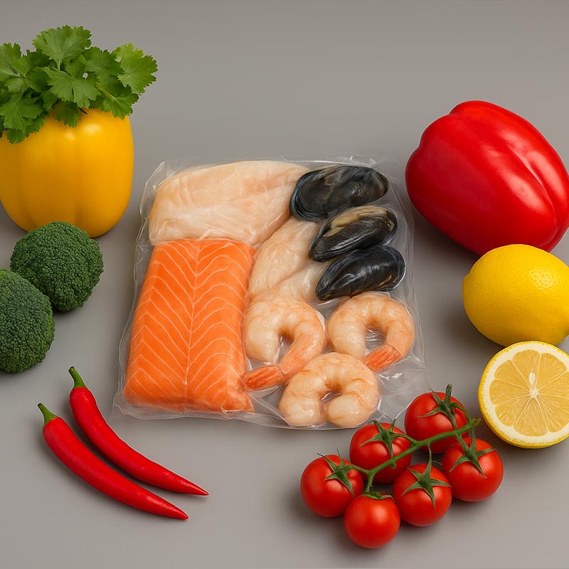 Film Seafood PVDC Vacuum Shrink