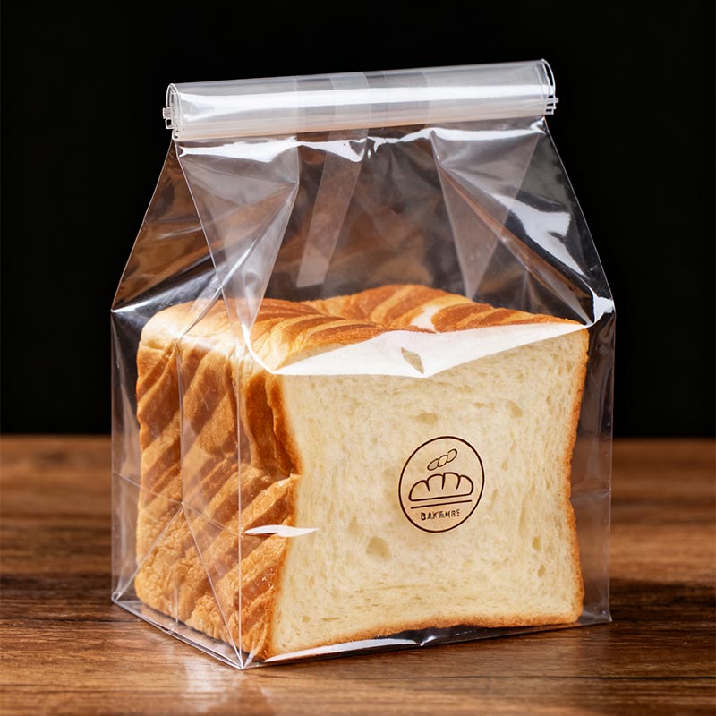 Tas panganan plastik transparan kanggo bungkus bakery